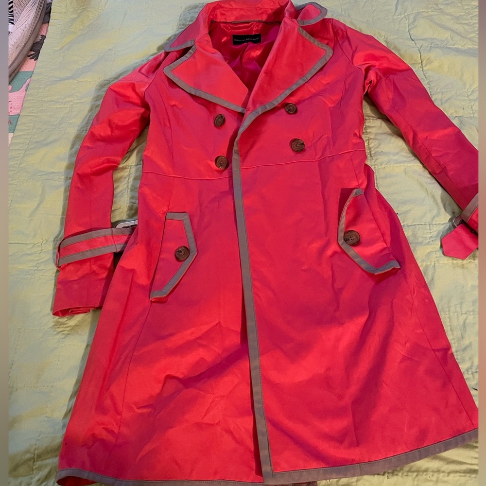 Banana Republic Coral Trench Coat -XS